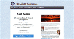 Desktop Screenshot of adishakti.net